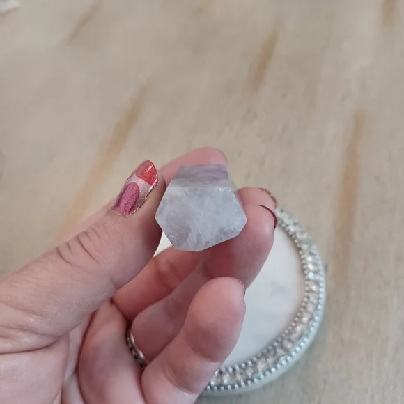 Purple Fluorite Crystal Point Tower - Picture 11 of 12